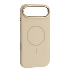 MR4_144122 Чохол liquid silicone case metal camera magsafe для iphone 17 air antique, білий 