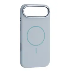 MR4_144123 Чохол liquid silicone case metal camera magsafe для iphone 17 air sky синій 