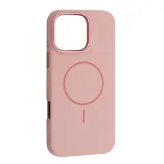 ЧОХОЛ LIQUID SILICONE CASE METAL CAMERA MAGSAFE ДЛЯ IPHONE 16 PRO MAX РОЖЕВИЙ