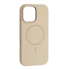 MR4_144132 Чохол liquid silicone case metal camera magsafe для iphone 16 pro max antique, білий 