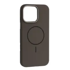 MR4_144135 Чохол liquid silicone case metal camera magsafe для iphone 16 pro max, сірий 