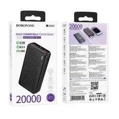 MR4_144202 Зовнішній акумулятор power bank borofone bj56a graceful 22.5w+pd20w 20000mah, чорний 