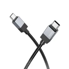 КАБЕЛЬ PD HOCO X110 HONORIFIC 60W CHARGING DATA CABLE TYPE-C TO TYPE-C 1M, ЧОРНИЙ