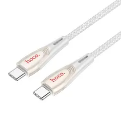 КАБЕЛЬ PD HOCO U133 MONTE 60W CHARGING DATA CABLE TYPE-C TO TYPE-C 1.2M, СІРИЙ