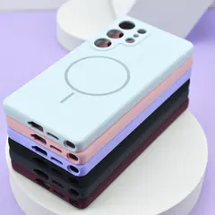MR4_144483 Чохол silicone case luxury magsafe для samsung s24 fe sky синій PRC