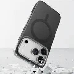 MR4_144630 Чохол rock inshare matte magnetic (metal lens frame) для iphone 17 pro titanium, сірий PRC