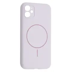 MR4_144841 Чохол silicone case full camera fine ring magsafe для iphone 12 purpule lilac 