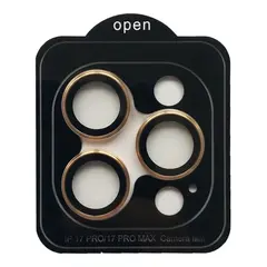 ЗАХИСНЕ СКЛО CAMERA METAL ДЛЯ IPHONE 17 PRO, 17 PRO MAX GOLD