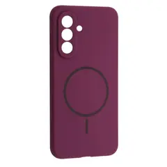 ЧОХОЛ SILICONE CASE LUXURY MAGSAFE ДЛЯ SAMSUNG A36 5G ПУРПУРОВИЙ