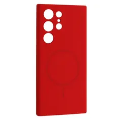 MR4_144524 Чохол silicone case luxury magsafe для samsung s23 ultra червоний 