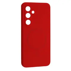 MR4_144535 Чохол silicone case luxury magsafe для samsung s25+ червоний 