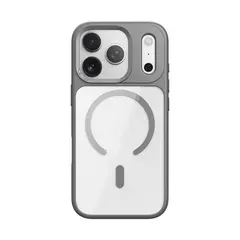MR4_144620 Чохол rock guard transparent magnetic (anti-drop lens protection) для iphone 17 pro max, сірий 