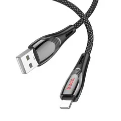 КАБЕЛЬ HOCO U133 MONTE CHARGING DATA CABLE LIGHTNING 1,2 M, ЧОРНИЙ