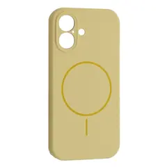 ЧОХОЛ SILICONE CASE FULL CAMERA FINE RING MAGSAFE ДЛЯ IPHONE 17 CUSTARD