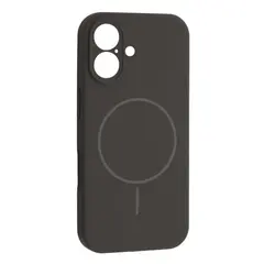 MR4_145205 Чохол silicone case full camera fine ring magsafe для iphone 17 charcoal, сірий, чорний 