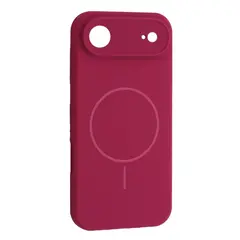 MR4_145216 Чохол silicone case full camera fine ring magsafe для iphone 17 air manyue червоний 