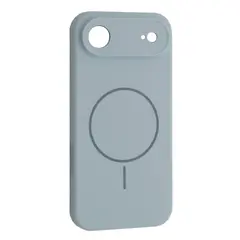 MR4_145218 Чохол silicone case full camera fine ring magsafe для iphone 17 air new sky синій 