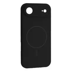 MR4_145210 Чохол silicone case full camera fine ring magsafe для iphone 17 air, чорний 