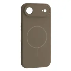 MR4_145222 Чохол silicone case full camera fine ring magsafe для iphone 17 air titanium, сірий 