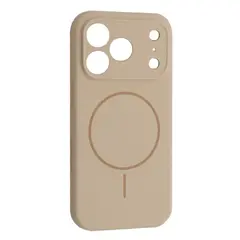 ЧОХОЛ SILICONE CASE FULL CAMERA FINE RING MAGSAFE ДЛЯ IPHONE 17 PRO ANTIQUE, БІЛИЙ