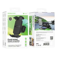 ТРИМАЧ ВЕЛО-МОТО BOROFONE BH105 CROWN BICYCLE MOTORCYCLE UNIVERSAL HOLDER, ЧОРНИЙ