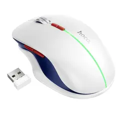 КОМПЮТЕРНА МИШКА HOCO GM40 DIXON RGB DUAL-MODE WIRELESS MOUSE (RECHARGEABLE VERSION) SPACE, БІЛИЙ