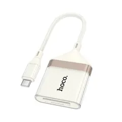 ПЕРЕХІДНИК HOCO UA40A CRYSTAL TYPE-C 2IN1 CARD READER APRICOT