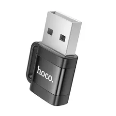 ПЕРЕХІДНИК HOCO UA31D USB MALE TO TYPE-C FEMALE USB2.0 ADAPTER, ЧОРНИЙ