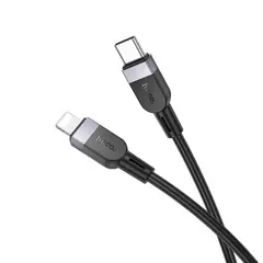 КАБЕЛЬ PD HOCO X109 ENERGY SILICONE CHARGING DATA CABLE TYPE-C-TO-IP 27W, 2M, ЧОРНИЙ