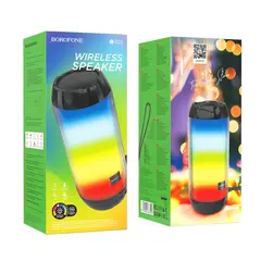 АКУСТИЧНА СИСТЕМА BOROFONE BR25 CRAZY SOUND COLORFUL LUMINOUS, ЧОРНИЙ