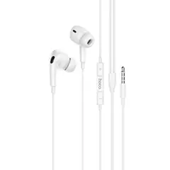 MR4_145262 Навушники дротові hoco m101 pro crystal sound wire-controlled earphones with mic., білий 