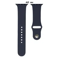 РЕМІНЕЦЬ ДЛЯ APPLE WATCH SILICONE 42, 44MM M (8) MIDNIGHT СИНІЙ