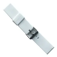 РЕМІНЕЦЬ SILICONE METAL CLAPS 20MM, БІЛИЙ