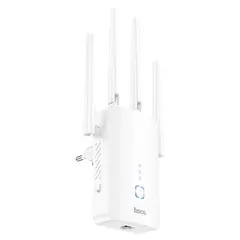 РОУТЕР WIFI HOCO HI35 WIFI4 REPEATER (EU), БІЛИЙ