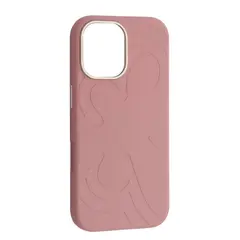 MR4_145853 Чохол flower liquid silicone case magsafe для iphone 16 cherry blossom рожевий 