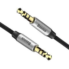КАБЕЛЬ AUX AUDIO BASEUS YIVEN M30 1M, ЧОРНИЙ-SILVER CAM30-BS1