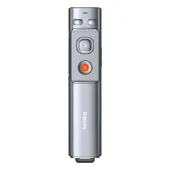 ЛАЗЕРНА УКАЗКА BASEUS ПОМАРАНЧЕВИЙ DOT WIRELESS PRESENTER (RED LASER), СІРИЙ ACFYB-0G