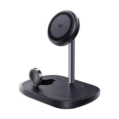 БЕЗДРОТОВИЙ ЗАРЯДНИЙ ПРИСТРІЙ BASEUS ENERFILL FS41 3IN1 WIRELESS CHARGING STAND, ЧОРНИЙ P10281904123-01