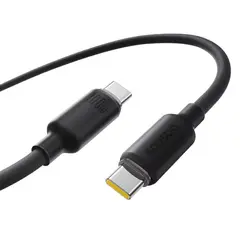 КАБЕЛЬ PD BASEUS FOAMED SILICONE TYPE-C TO TYPE-C 100W 1M, ЧОРНИЙ E0426700