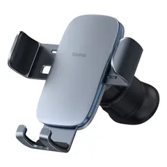 АВТОТРИМАЧ BASEUS METAL AGE GRAVITY CAR MOUNT AIR OUTLET VERSION DARK, СІРИЙ SUJS000013