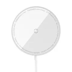 БЕЗДРОТОВИЙ ЗАРЯДНИЙ ПРИСТРІЙ BASEUS SIMPLE MINI3 MAGNETIC WIRELESS CHARGER 15W, СІРИЙ CCJJ040012