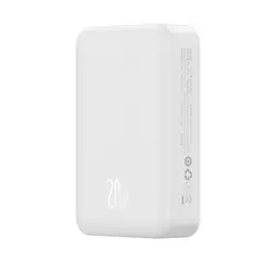 ЗОВНІШНІЙ АКУМУЛЯТОР POWER BANK BASEUS MAGNETIC MINI WIRELESS FAST CHARGE 20 000MAH 20W, БІЛИЙ PPCX150002