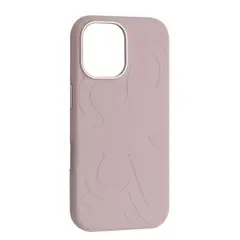 ЧОХОЛ FLOWER LIQUID SILICONE CASE MAGSAFE ДЛЯ IPHONE 17 MORANDI ПУРПУРОВИЙ