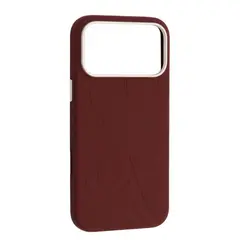 ЧОХОЛ FLOWER LIQUID SILICONE CASE MAGSAFE ДЛЯ IPHONE 17 PRO MAX DEEP CHERRY ЧЕРВОНИЙ