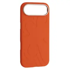 ЧОХОЛ FLOWER LIQUID SILICONE CASE MAGSAFE ДЛЯ IPHONE 17 AIR ПОМАРАНЧЕВИЙ