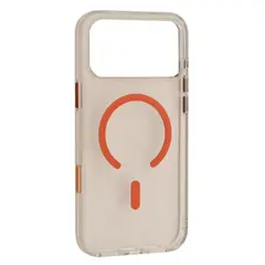 ЧОХОЛ CRYSTAL FRAME MAGSAFE ДЛЯ IPHONE 17 PRO ПОМАРАНЧЕВИЙ
