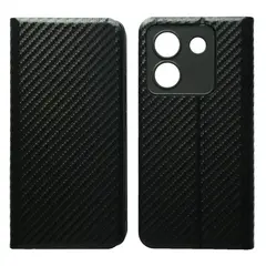 MR4_145915 Чехол-книжка carbone для xiaomi poco m7 pro 5g, чорний 