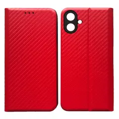 ЧЕХОЛ-КНИЖКА CARBONE ДЛЯ SAMSUNG A07 (A075) ЧЕРВОНИЙ