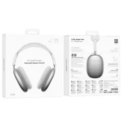 MR4_146050 Навушники бездротові borofone bo35 adorable bt headphones темно, сірий 