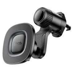 АВТОТРИМАЧ HOCO H74 CROWN RING MAGNETIC CAR HOLDER (AIR OUTLET), ЧОРНИЙ METAL, СІРИЙ
